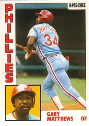 1984 O-Pee-Chee Baseball Cards 070      Gary Matthews